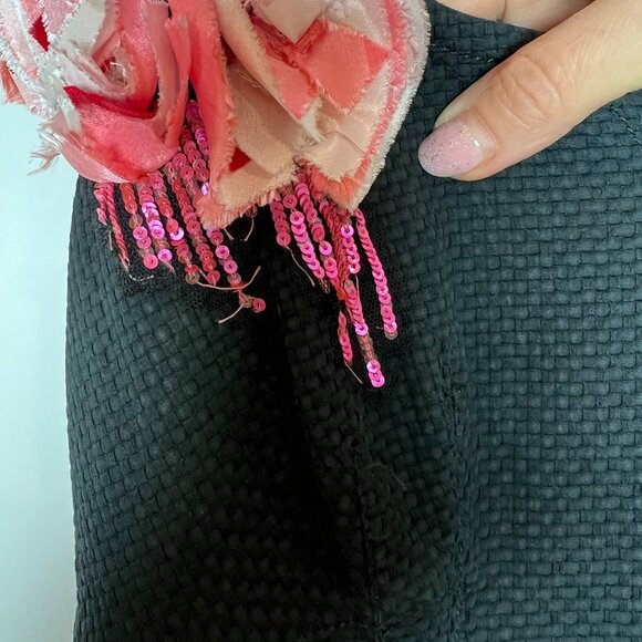 Thick fabric dark green dress size on a tag is 42, but fit size S - Picture 4 of 5